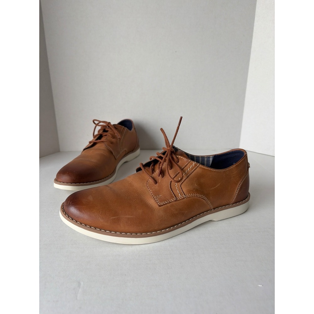 Sperry Top-Sider Mens Tan Brown Leather Oxford Shoes STS22071 Size 8.5M